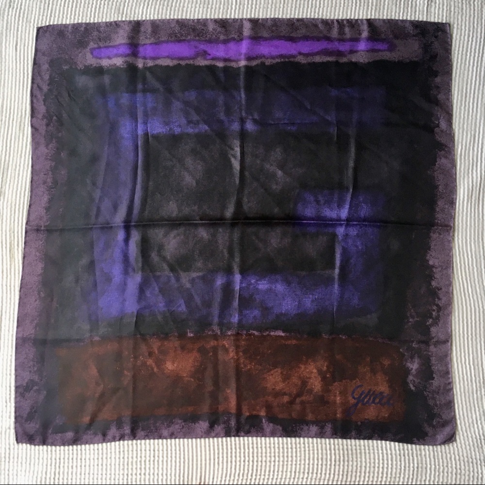 Gucci Silk Scarf Square Monogram G Abstract - Picture 5 of 7